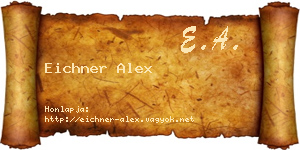 Eichner Alex névjegykártya